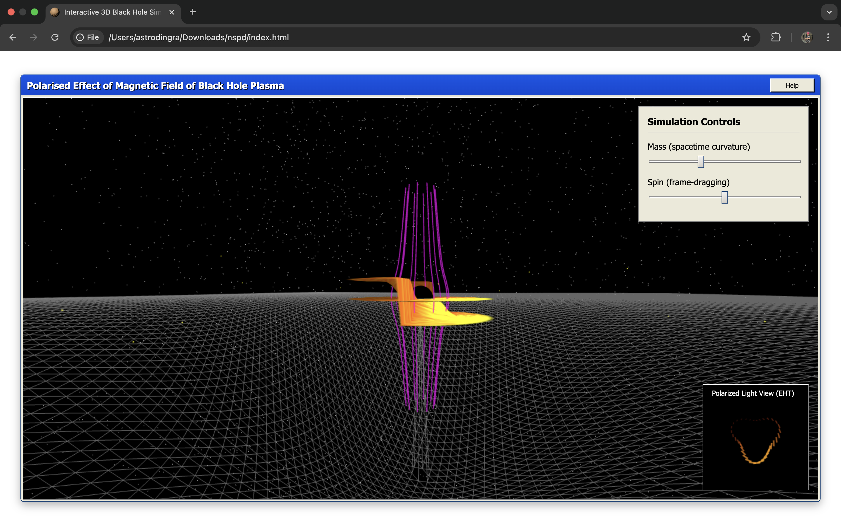 Preview of the Polarization Effect in Blackhole.